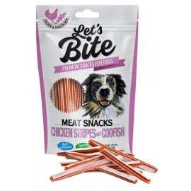 Let's Bite Meat Snacks Chicken Stripes with Codfish 80g