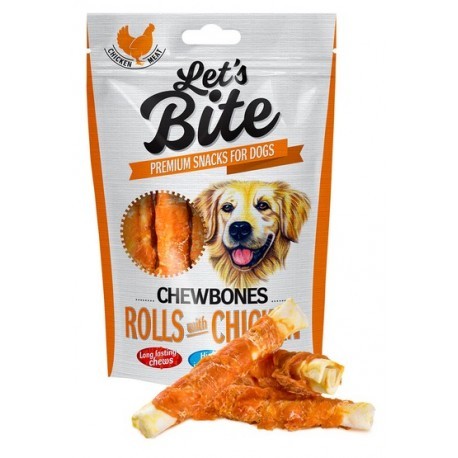 Let's Bite Chewbones Rolls with Chicken 80g