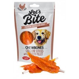 Let's Bite Chewbones Calcium Sticks with Chicken 80g