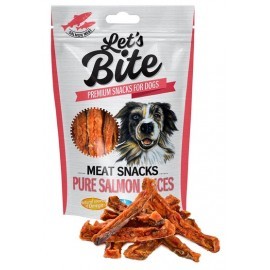 Let's Bite Meat Snacks Pure Salmon Slices 80g