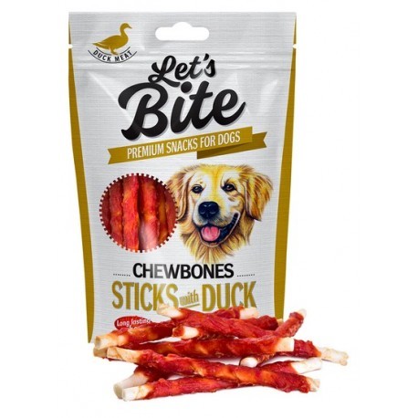 Let's Bite Chewbones Sticks with Duck 80g