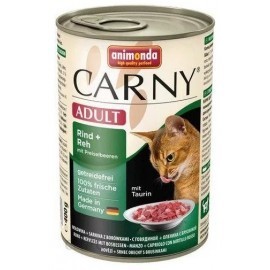 Animonda Carny Adult Wołowina, Dziczyzna + Borówka puszka 400g