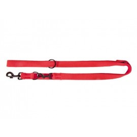 Dingo Smycz taśma przedłużana z taśmy bawełnianej 2cm/120-220cm czerwona