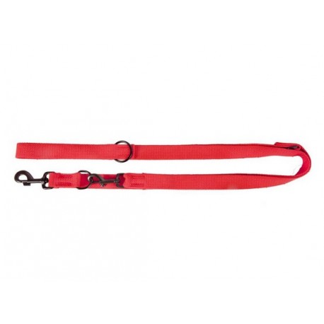 Dingo Smycz taśma przedłużana z taśmy bawełnianej 2,5cm/120-220cm czerwona