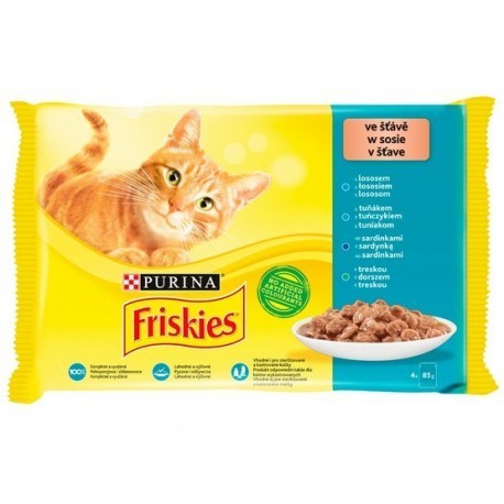 Friskies Mix Rybny w sosie saszetki 4x85g