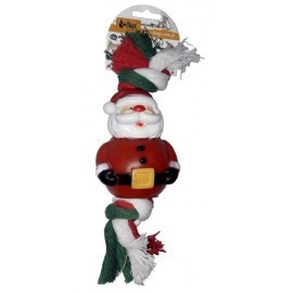 Dingo Zabawka dla psa - Sznur świąteczny Mikołaj 25cm