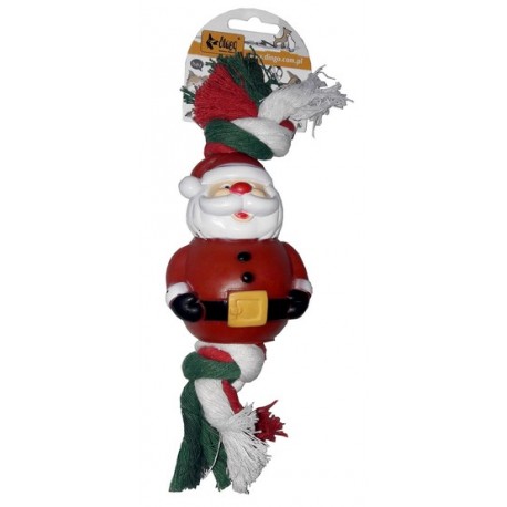 Dingo Zabawka dla psa - Sznur świąteczny Mikołaj 25cm