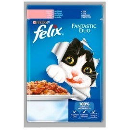 Felix Fantastic Duo sardynka/łosoś galaretka saszetka 100g