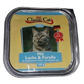 Classic Cat Adult Łosoś i pstrąg tacka 100g
