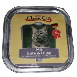 Classic Cat Adult Kaczka i kurczak tacka 100g