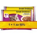 Whiskas Drobiowe Dania w galaretce 1+1 za 50% saszetki 8x100g