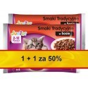 Whiskas Junior Smaki Tradycyjne w sosie 1+1 za 50% saszetki 8x100g