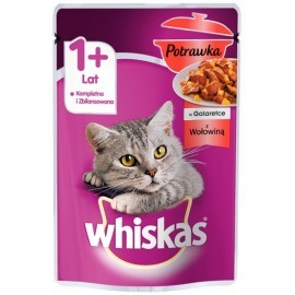 Whiskas Potrawka w galaretce z wołowiną saszetka 85g