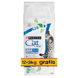 Purina Cat Chow 3in1 z indykiem 15kg (12+3kg gratis)