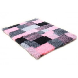 Canifel DryBed Posłanie Patchwork 100x75cm szaro-różowy