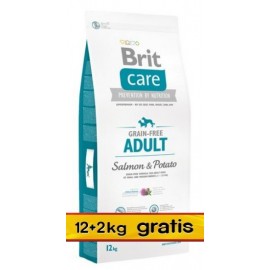Brit Care Grain Free Adult Salmon & Potato 14kg (12+2kg gratis)