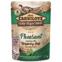 Carnilove Cat Pheasant & Raspberry Leaves - bażant i liście maliny saszetka 85g