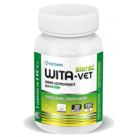Wita-Vet Kot Sierść 30tabl.