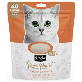Kit Cat PurrPuree Chicken & Salmon 40x15g