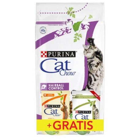 Purina Cat Chow Special Care Hairball Control 1,5kg + saszetki 2x85g gratis