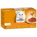 Gourmet Gold Mix Wołowina/Kurczak/Tuńczyk/Łosoś 4x85g