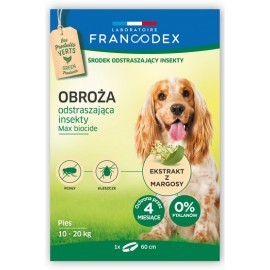 Francodex Obroża odstraszająca insekty średnie psy 10-20kg 60cm [FR179172]