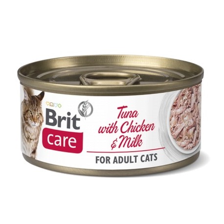 Brit Care Cat Tuna & Chicken and Milk puszka 70g