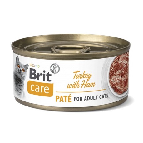 Brit Care Cat Turkey Pate & Ham puszka 70g