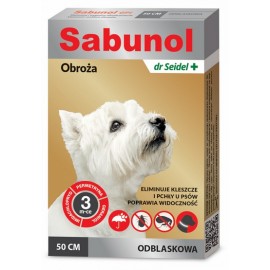 Sabunol GPI Obroża przeciw pchłom dla psa odblaskowa 50cm
